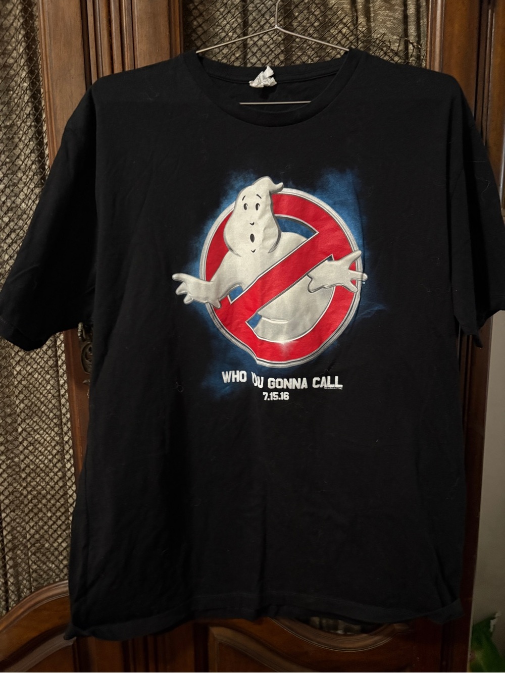 Ghostbusters Logo Graphic Tee - Black with Red & White Print